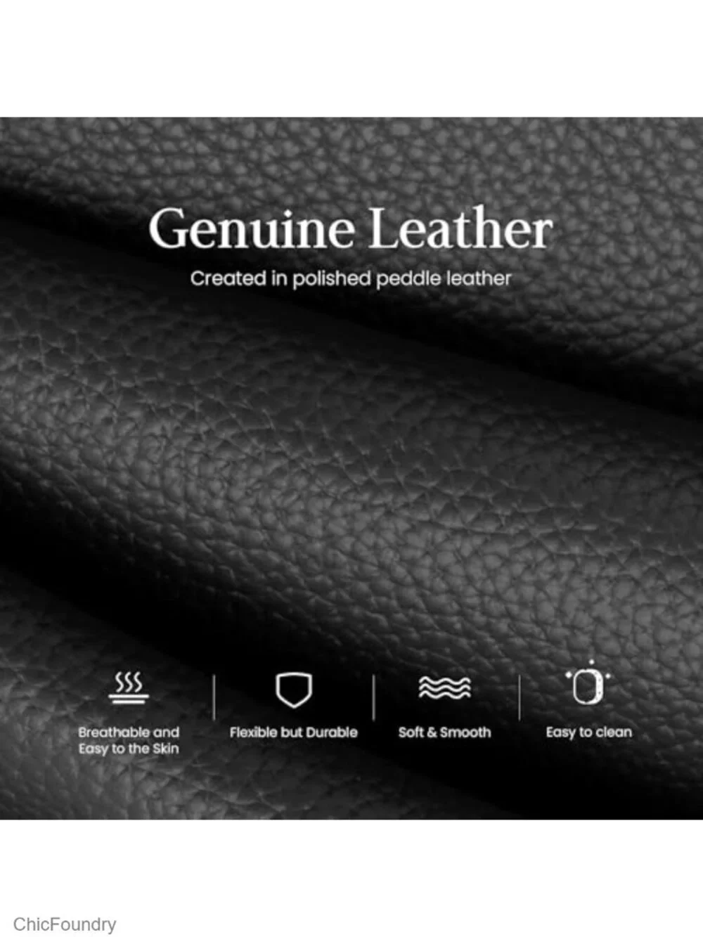 Genuine Leather Bucket Bag, Pebbled Texture, Shoulder Bag